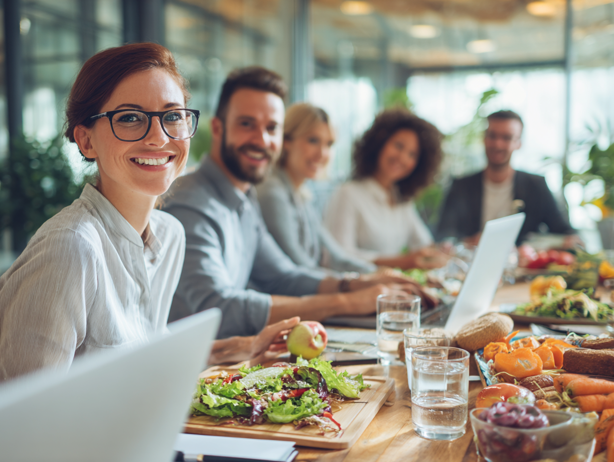 Сім'я з дітьми готує здорову їжу разом на кухні, демонструючи спільне планування харчування
